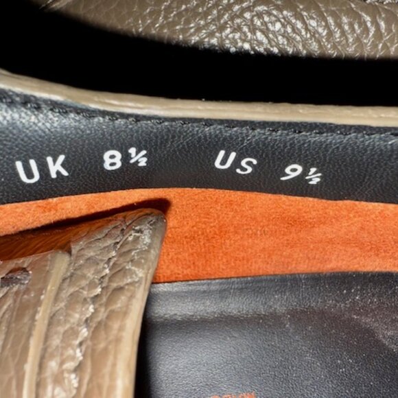 SANTONI Hammered Leather lowtop sneakers, Brn-Grn, NwoT, w/Bags, 9.5 US, RT$720 - Picture 11 of 11